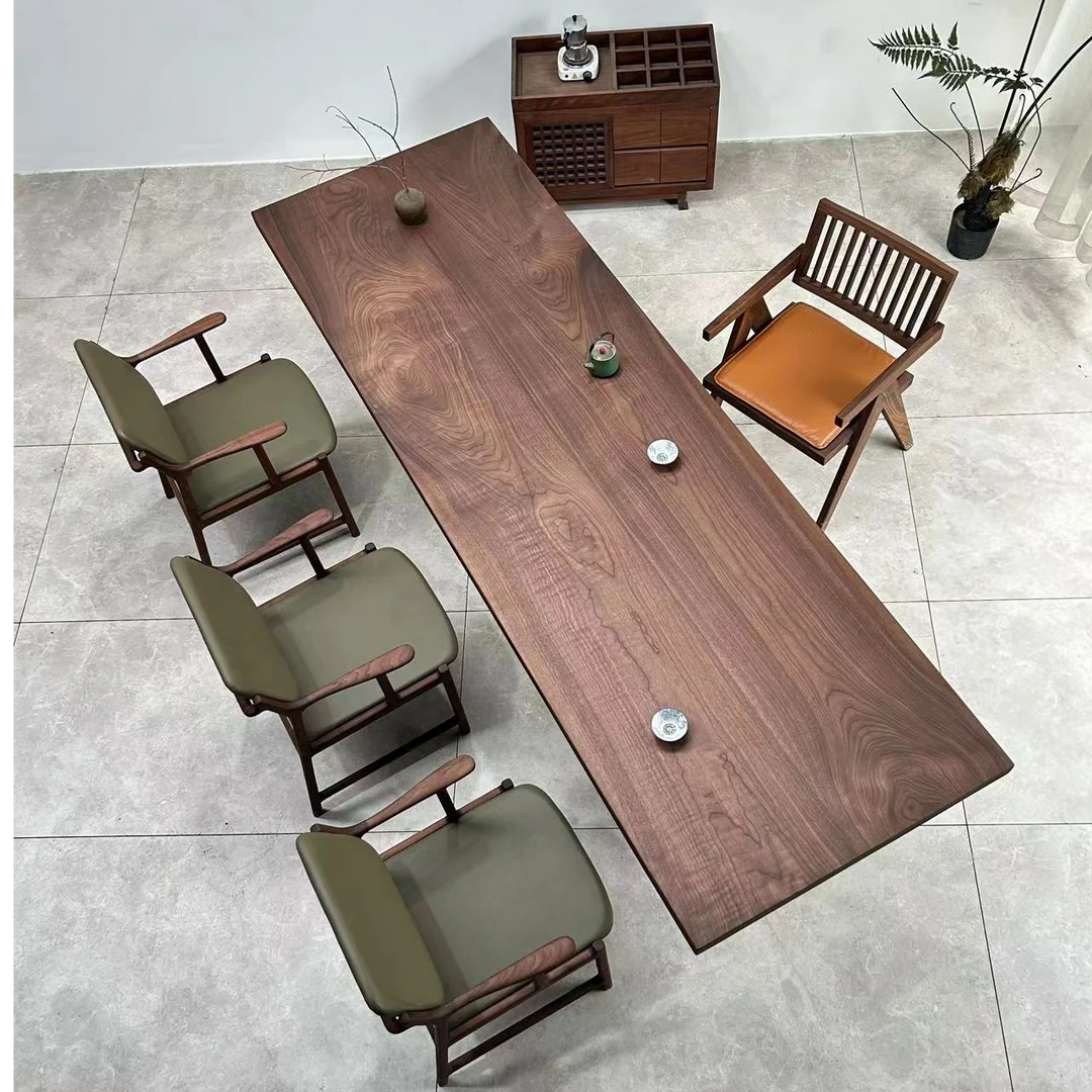 北美黑胡桃实木大板桌