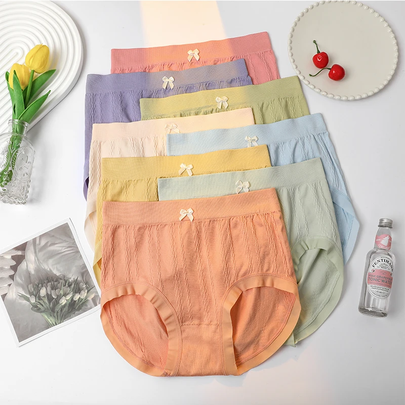 中高腰女士内裤七条装