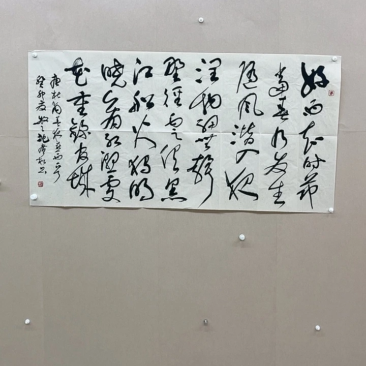 书法沈广松138*68㎝江苏省