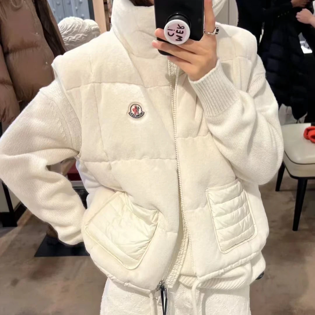【杭州PoisonLab买手店】Moncler 盟可睐 24秋冬拼接款米白羽绒马甲