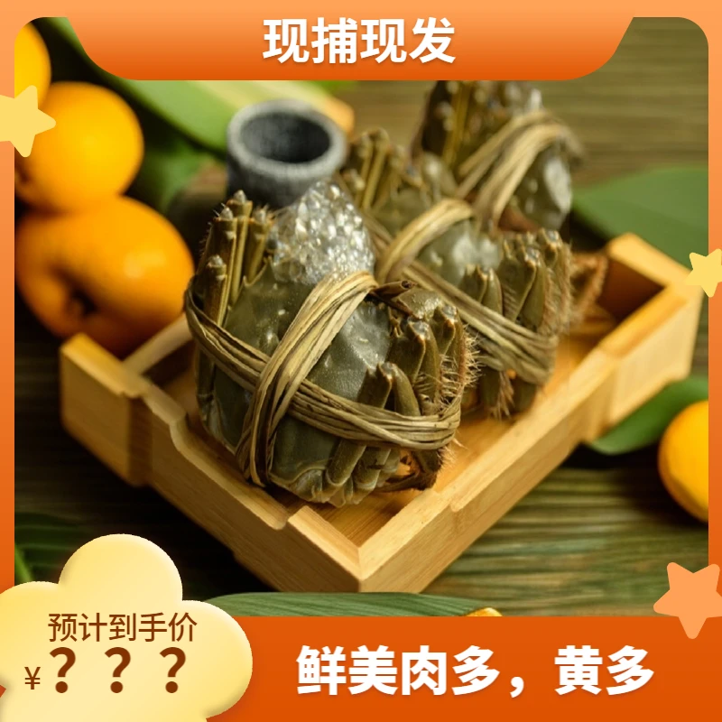 精品大闸蟹九指蟹（干架少了腿）68/斤