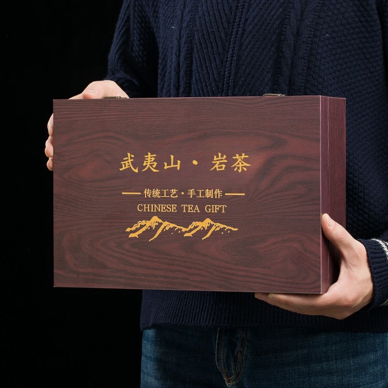 2025年武夷山新茶大红袍浓香肉桂岩茶组合装高档礼盒装送长辈亲戚