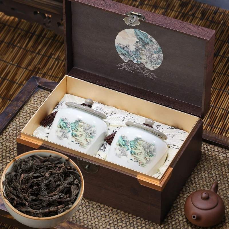 {专属}武夷岩茶醇香大红袍岩茶乌龙茶陶瓷罐散装自饮送礼礼盒装