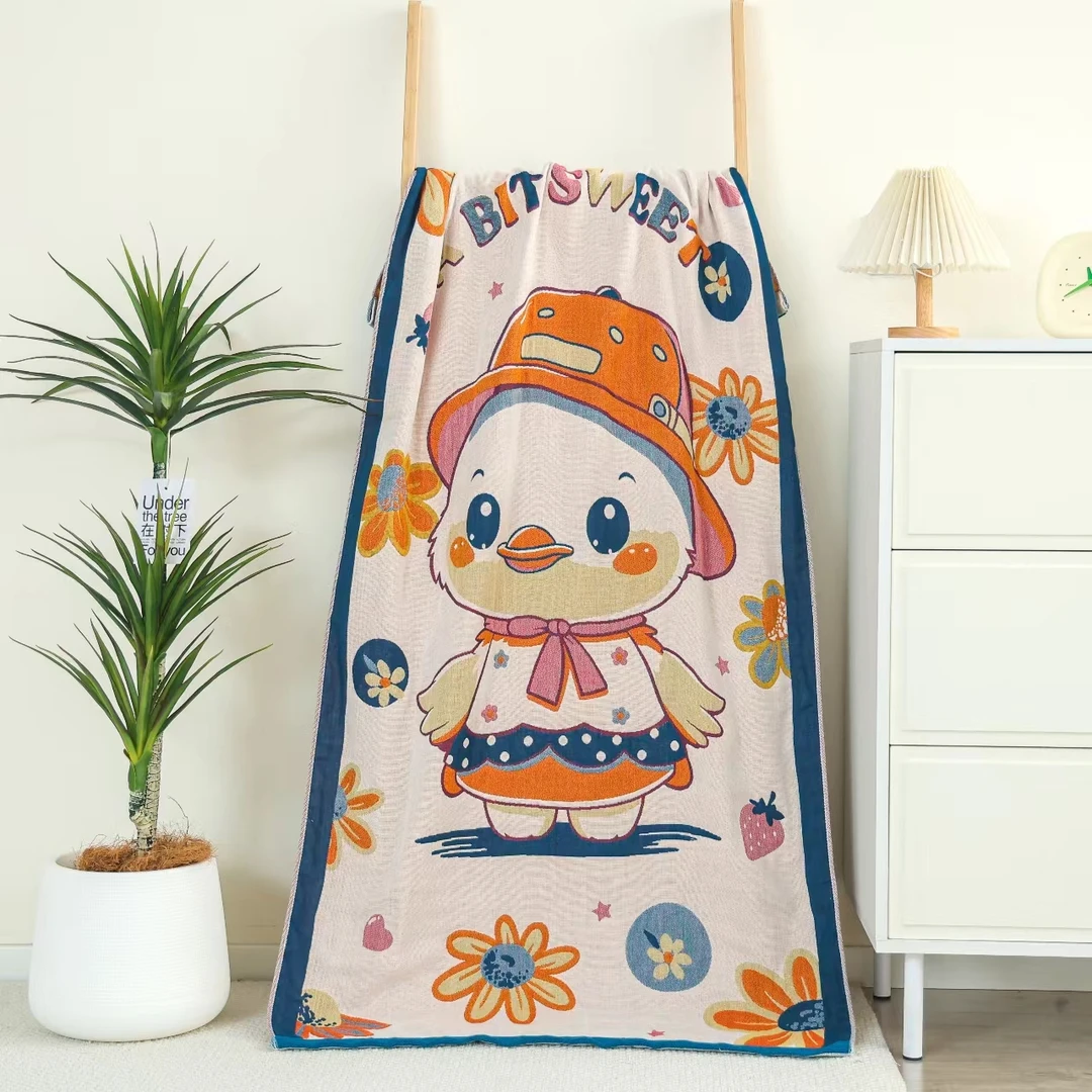 【四层纱布浴巾】80✖️160cm浴巾 吸水透气浴巾 母婴A类