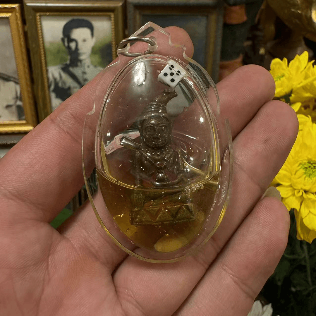 茫茫家 阿赞多双面拍婴骰子吊坠