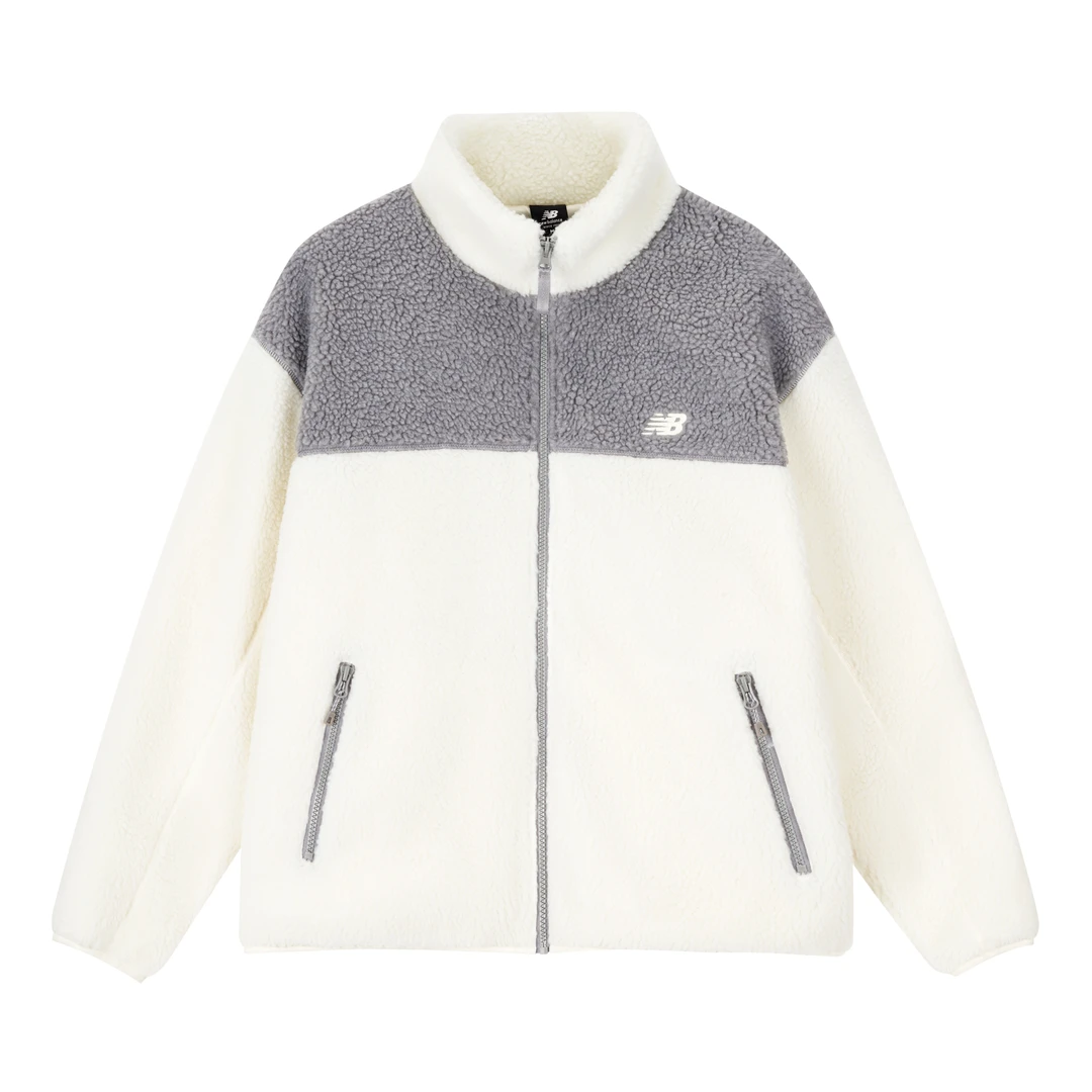 NEW BALANCE NB 官方女款潮流百搭运动时尚舒适毛绒外套 AWJ33334