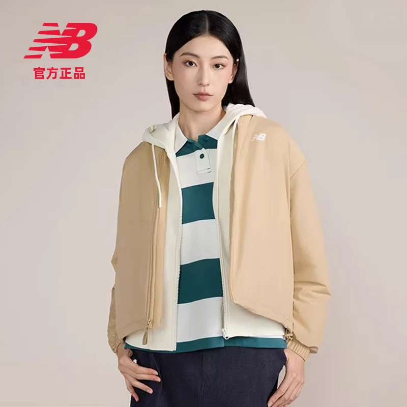 New Balance NB官方春季女款运动休闲户外棒球服夹克外套AWJ43363