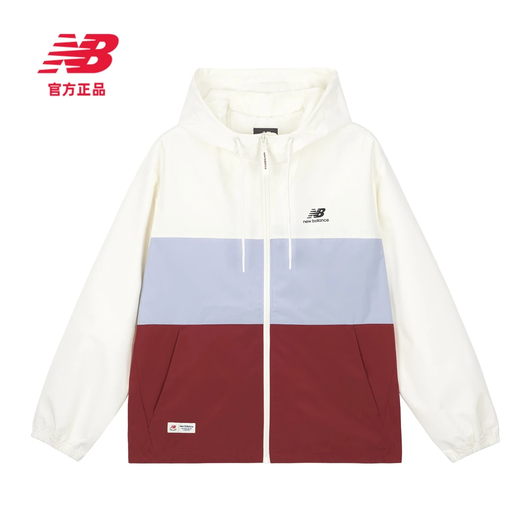 New Balance NB官方男女同款运动休闲时尚连帽梭织外套5AD38011