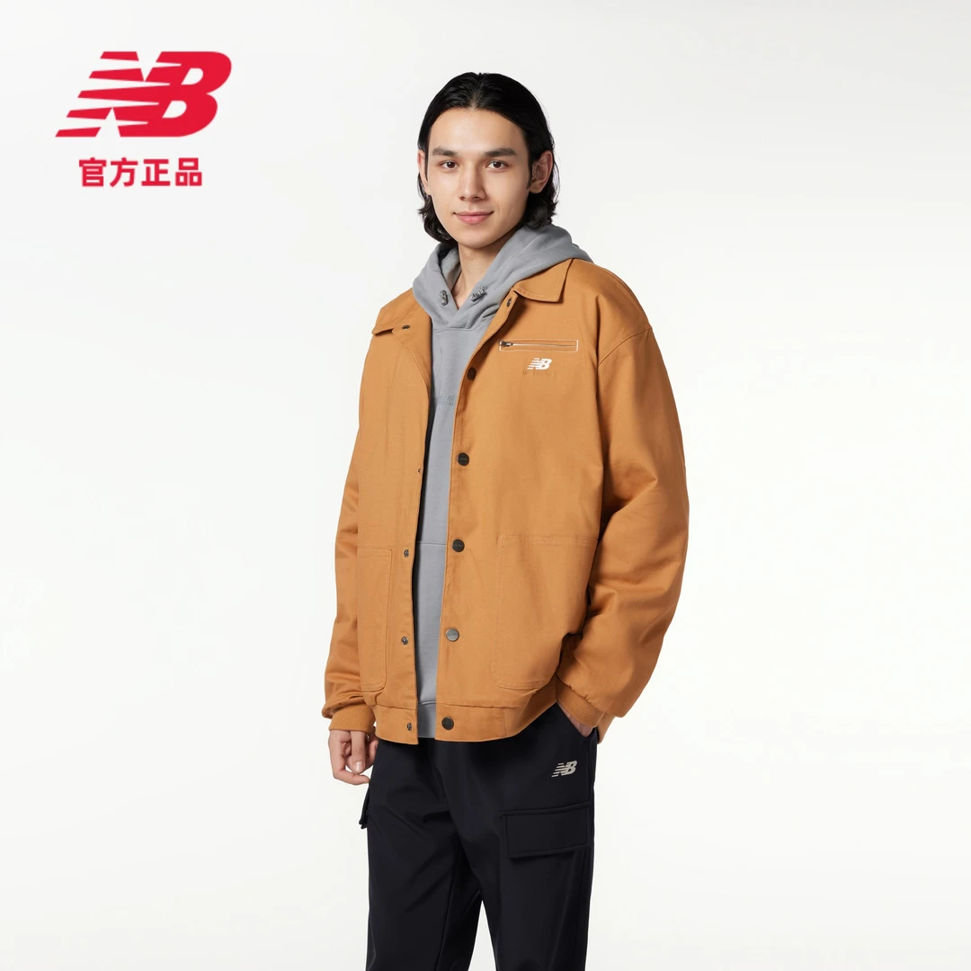 New Balance NB官方男款运动休闲潮时尚百搭秋冬梭织外套 MJ33502