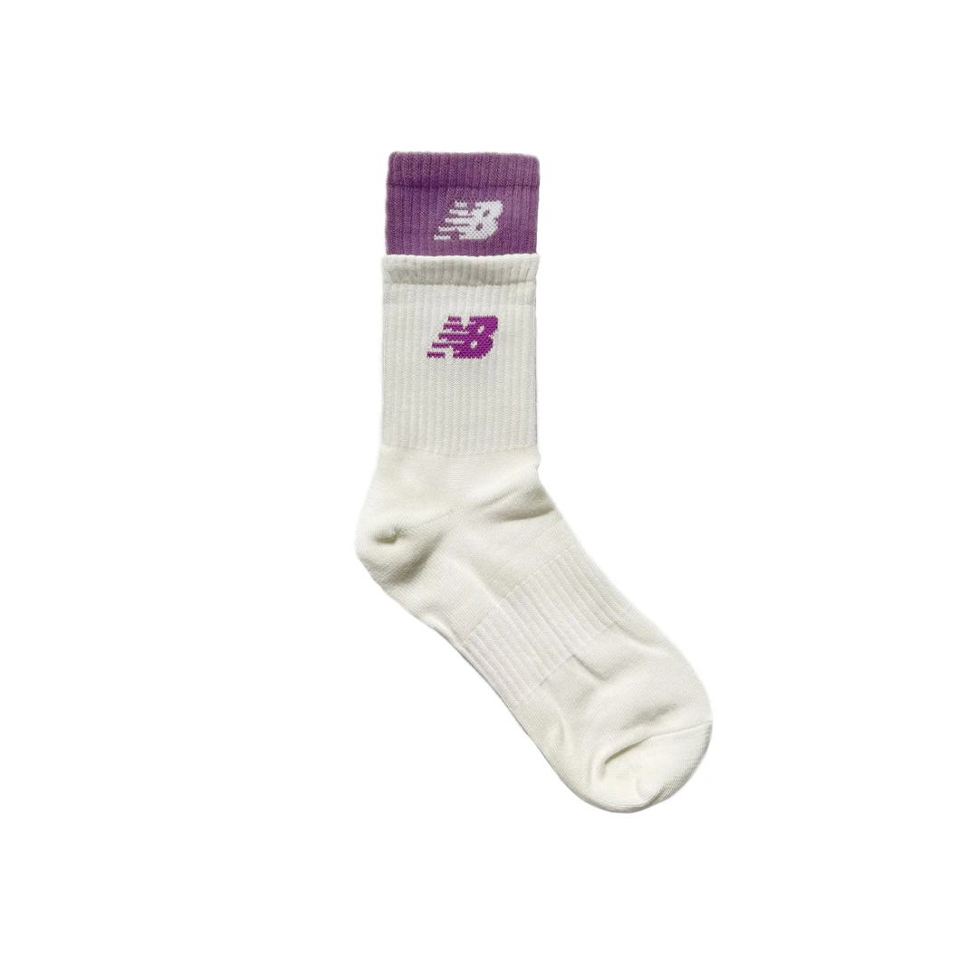 New Balance 官方女款经典百搭时尚舒适运动休闲长袜 LAS23101W