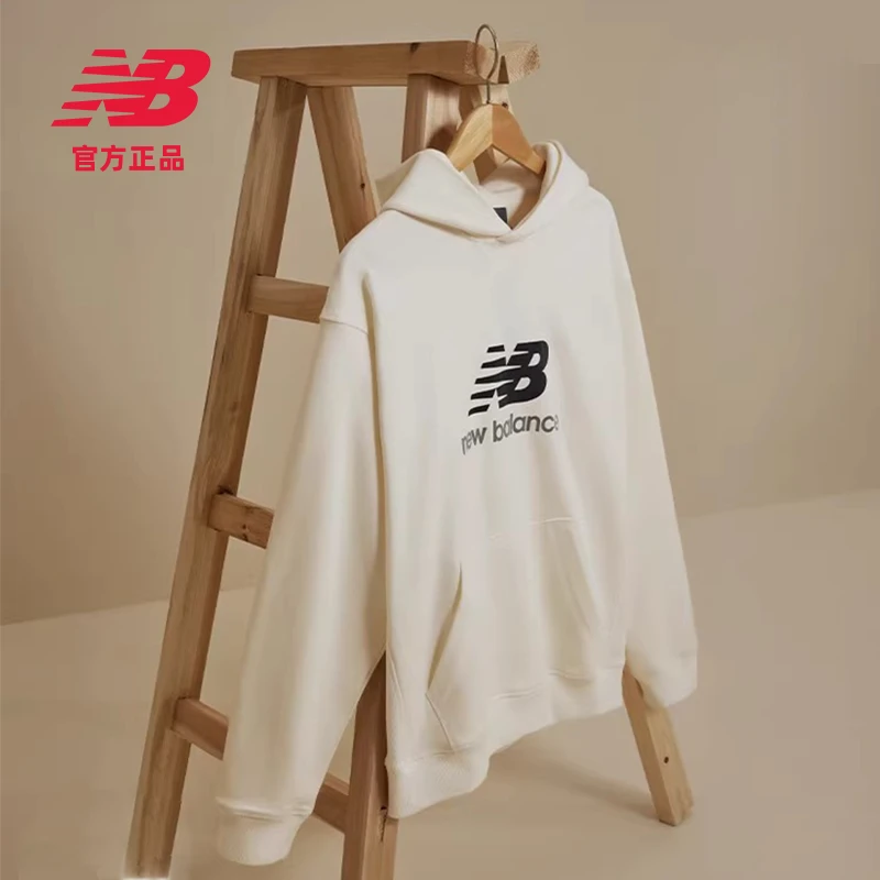 NEW BALANCE NB官方 25新款情侣款潮流百搭休闲连帽卫衣 AMT41655