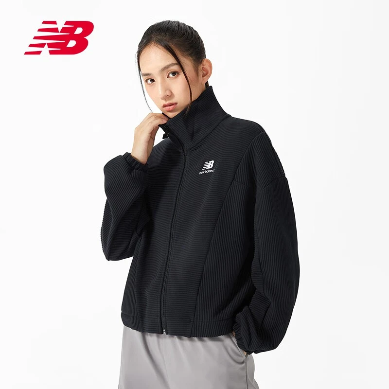 New Balance官方女款运动外套跑步运动茄克立领外套百搭WJ23500