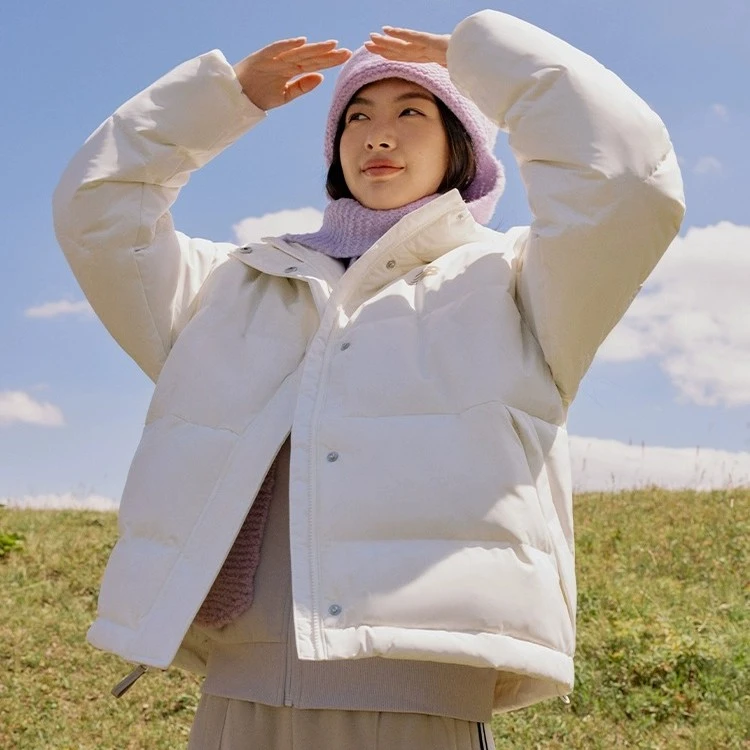 New Balance NB官方时尚休闲保暖冬季简约短款羽绒服AWJ33324【DY】