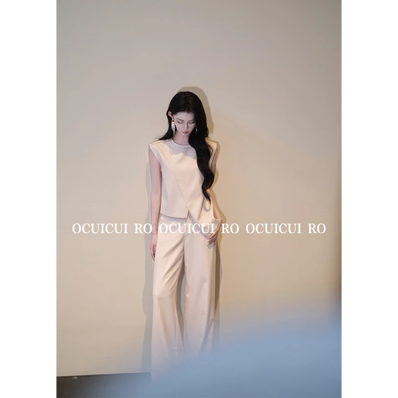 CUI CUI 崔崔【格林之梦】设计款时尚简约小众拼接气质女装C024114