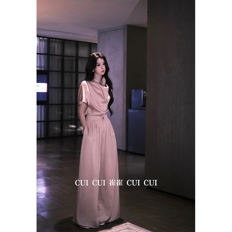 CUI CUI 崔崔【花间粉黛】设计款套装气质时尚宽松显瘦C024134