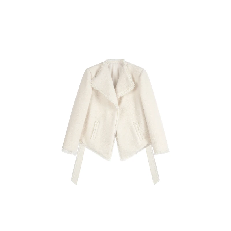 CUI CUI 崔崔【浮岛屿木】设计款气质时尚冬季女士毛呢外套C023202