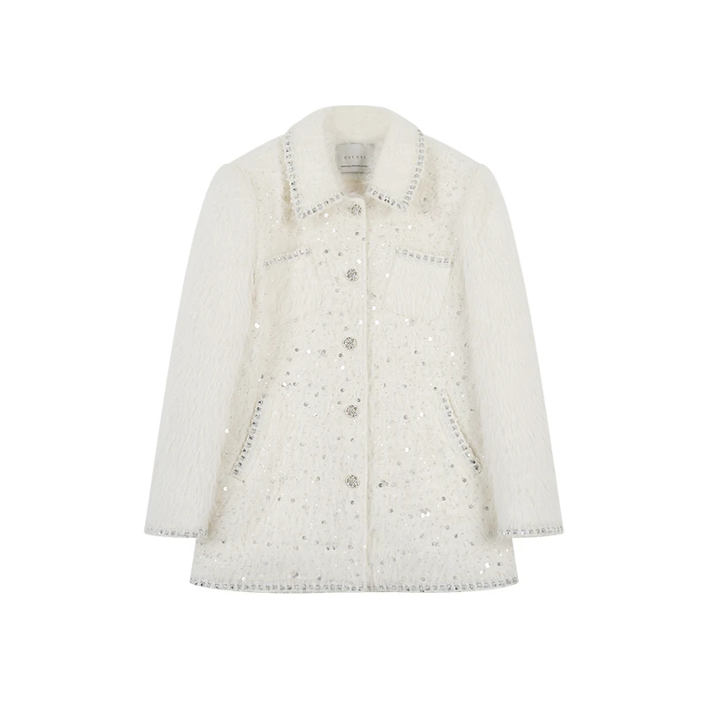 CUI CUI 崔崔【浪漫之都】冬款小香风翻领长袖羽绒服外套女C024454