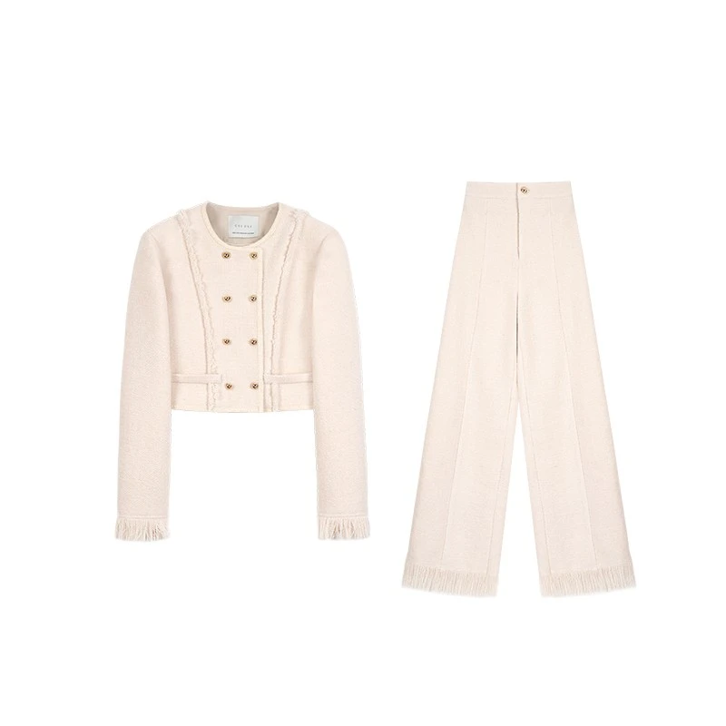 CUI CUI 崔崔【清晨薄雾】秋冬款重工小香风套装C023254