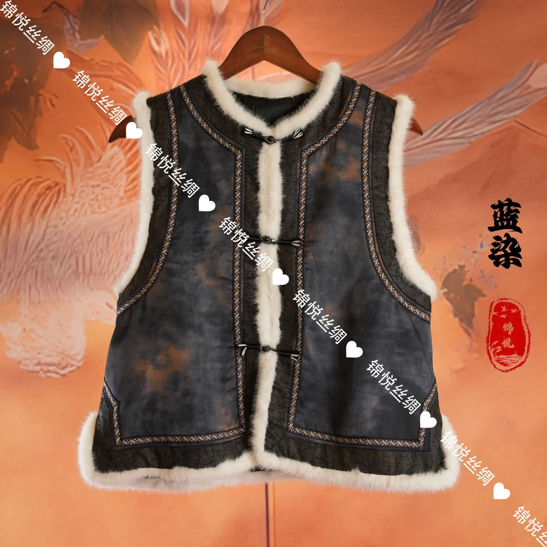 【耀阳专属】新中式高定时尚国潮风重工复古马甲（K193）