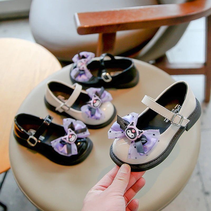 女童小女宝春秋2024新款库洛米儿童公主鞋软底女孩小香风学生单鞋