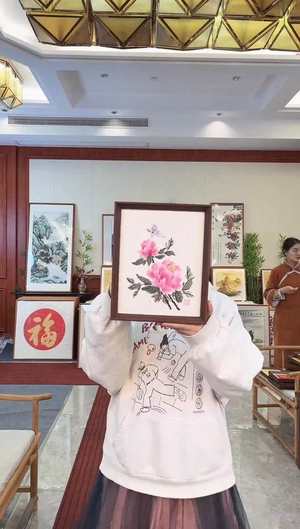 【闪购商品】绘画徐晓红 10寸 牡丹 12*