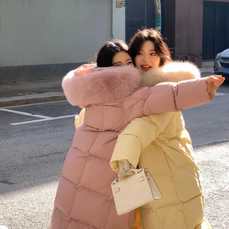 【团团云朵】羽绒服女款2023年新国标90新款中长款加厚正品时尚洋气