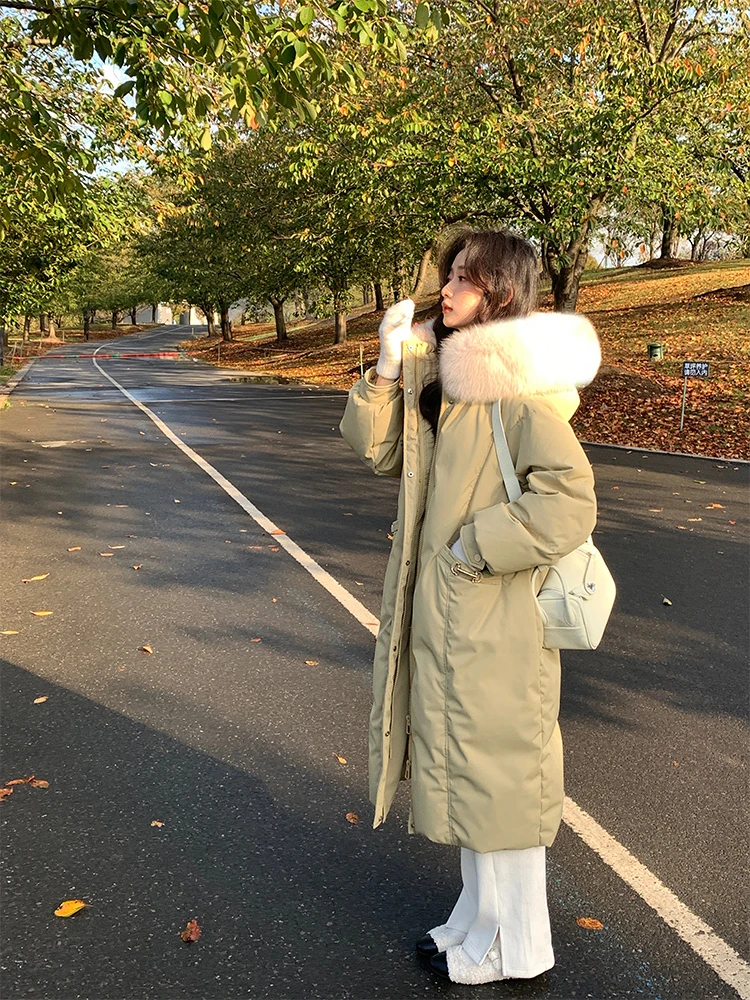 【暮光仙女】羽绒服女款2023年新国标90白鸭绒中长款洋气高级感设计