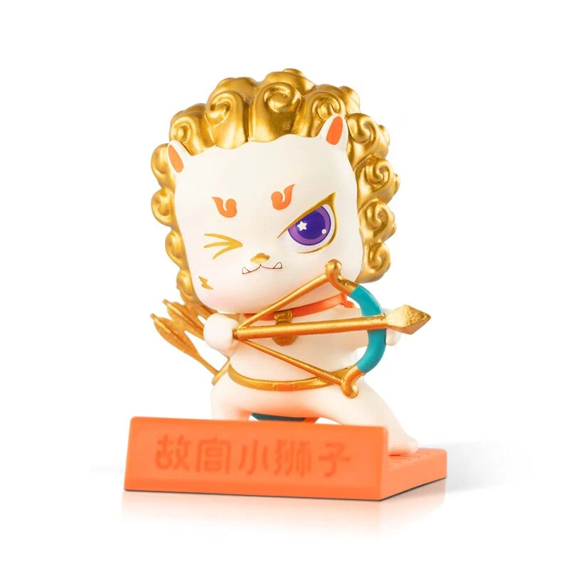 【直播专享】瑞兽小狮子手机支架弓箭手装饰摆件手办及生日伴手礼