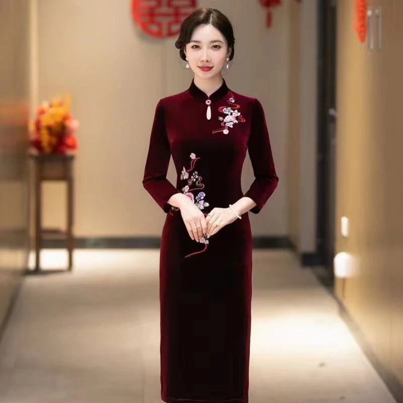 【喜妈妈囍婆婆】吴苏织匠 优雅气质高端旗袍婚宴会大气手工礼服X