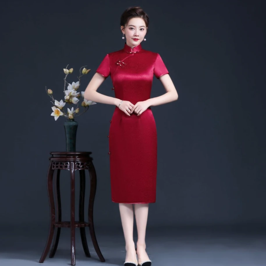 【喜妈妈囍婆婆】吴苏织匠 优雅气质高端旗袍婚宴会大气手工礼服