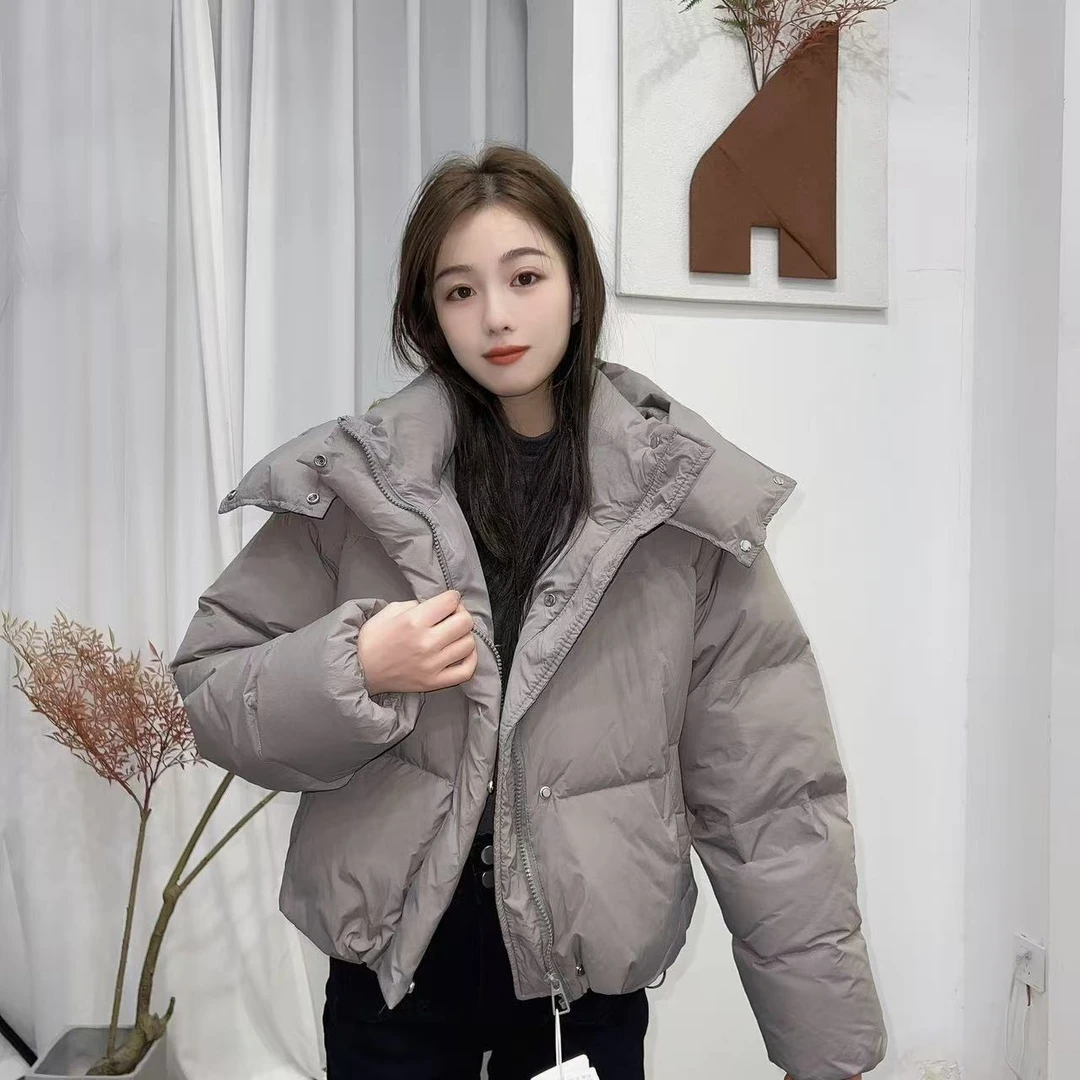 冬季高级短款休闲外套女2024冬装新款今年流行加厚羽绒服605
