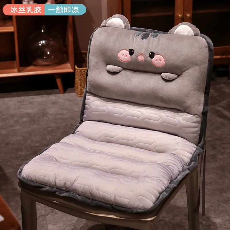 连体坐垫靠垫一体办公室久坐椅子座垫躺椅椅垫屁垫夏季汽车学生女