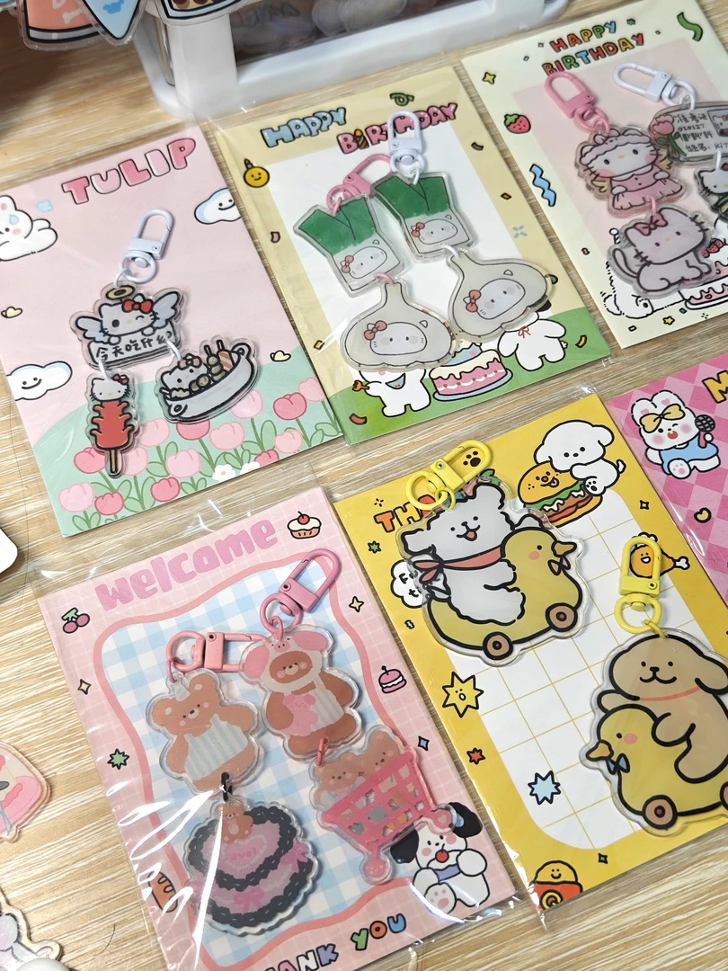 发夹pp夹钥匙扣冰箱贴连麦自选，不退不换～
