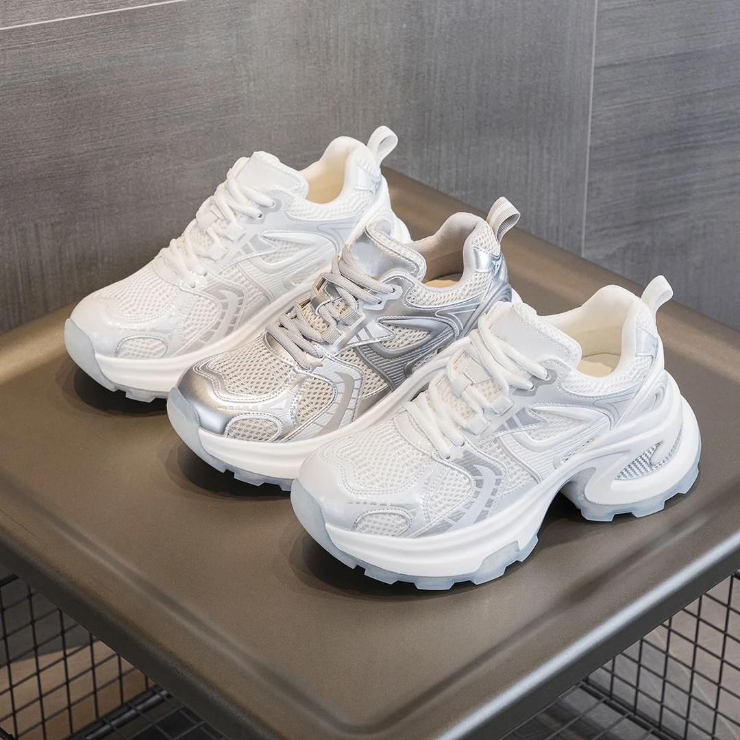 【龙姐专属】厚底网面透气老爹鞋时尚休闲女鞋网红百搭ins韩版116-2