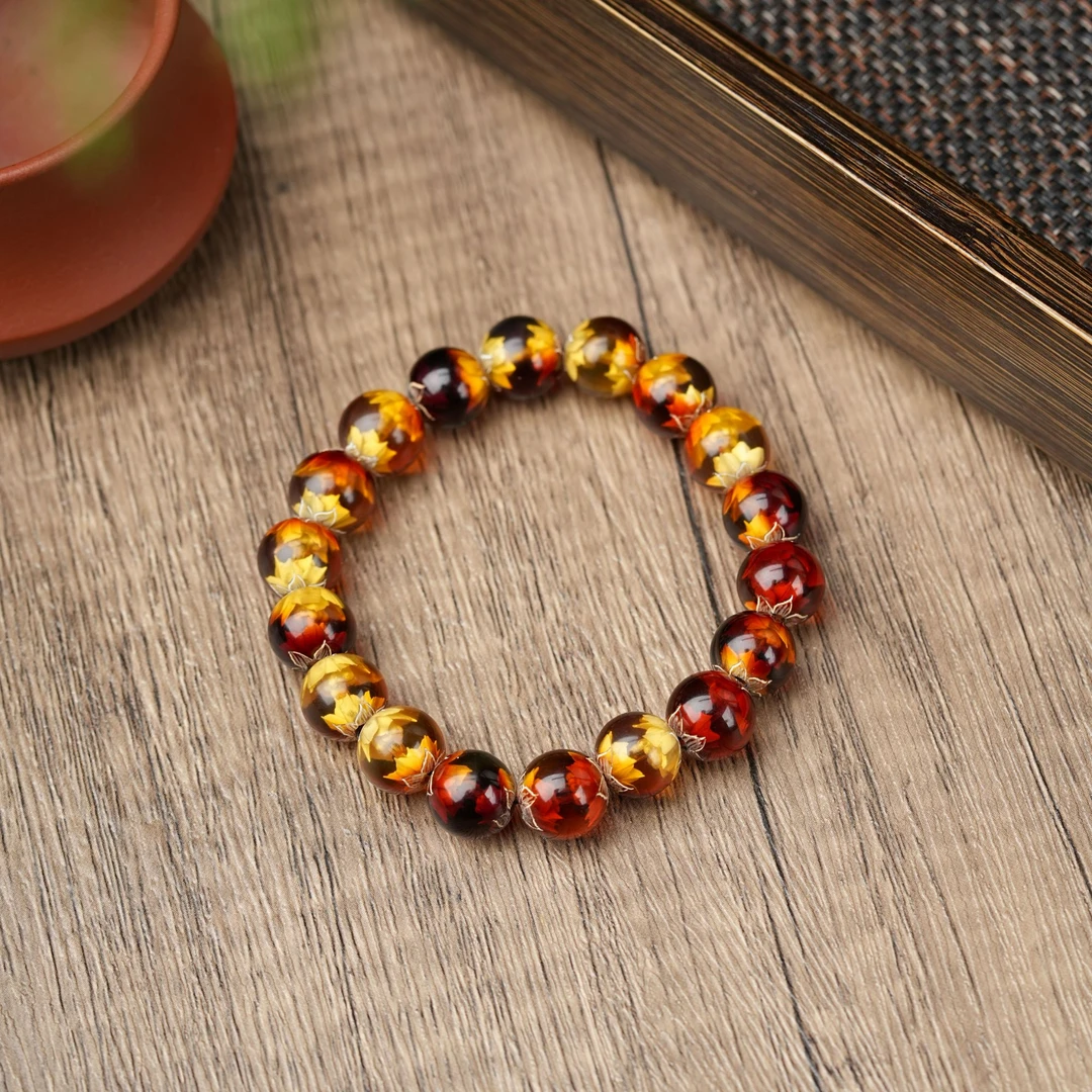 【刘晓庆同款】琥珀单圈雕刻手串