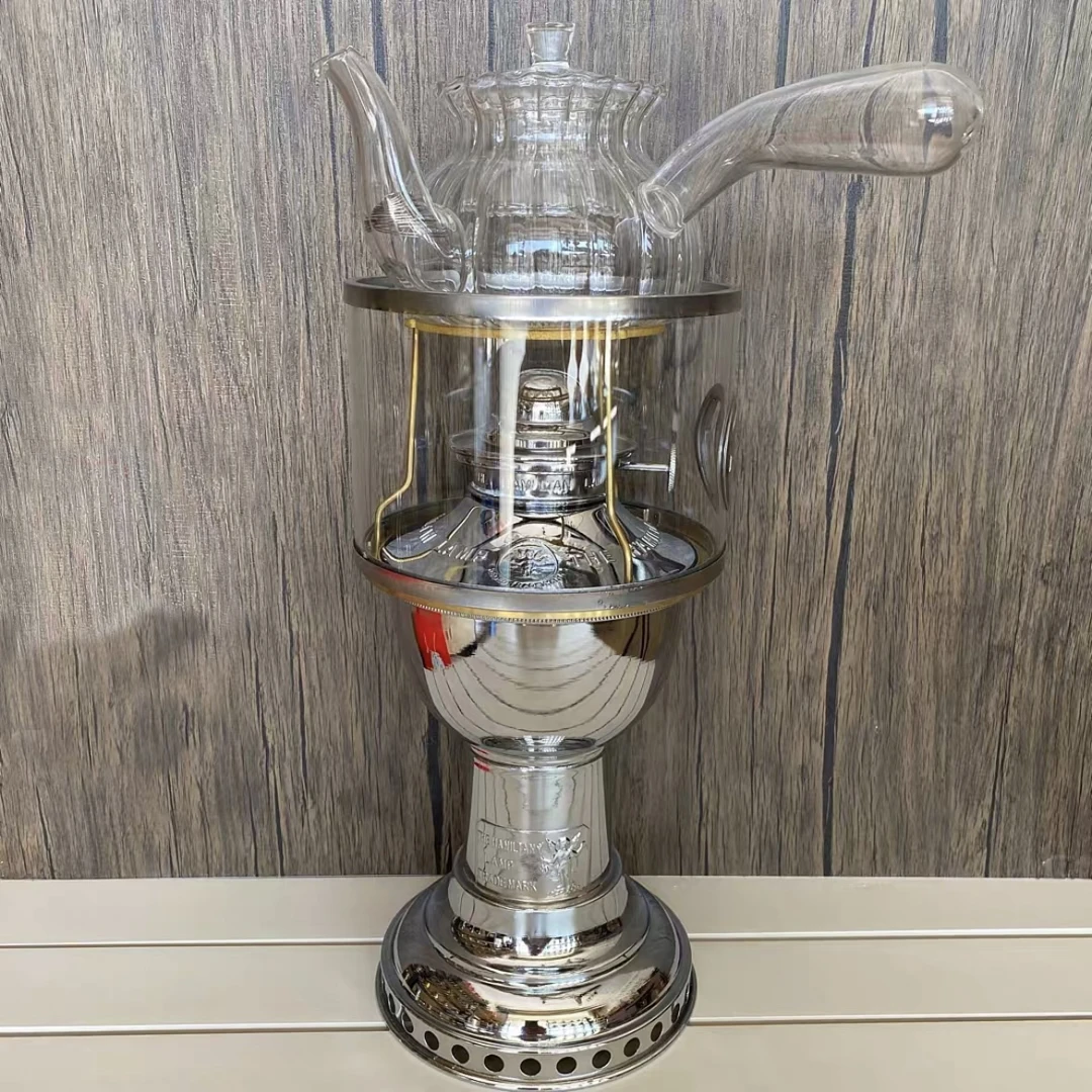 【丝焰茶灯】飞人上链灯煮茶炉鼓风灯机芯明火上链防风汕功夫茶具