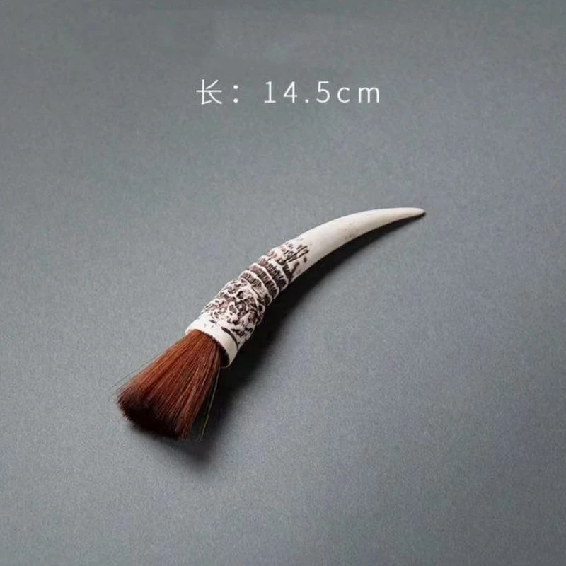 仿真羊角养壶笔不掉毛茶刷清扫桌面茶道配件