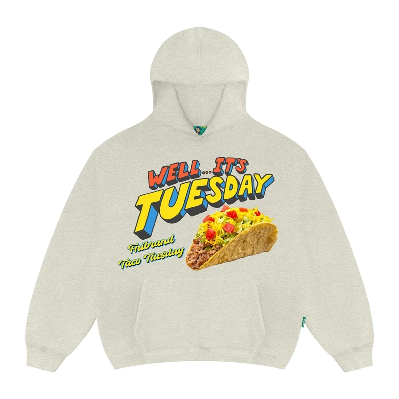 FNI主理人（TACO）男女同款美式加绒连帽卫衣秋冬国潮款早秋10929