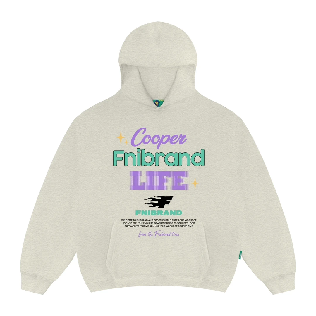 FNI主理人（模糊的生活）男女同款美式加绒连帽卫衣秋冬潮早秋11500