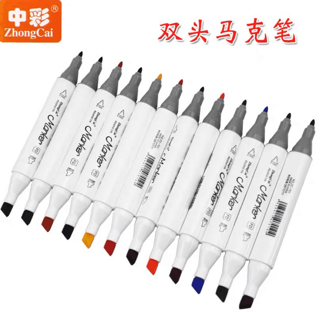 NO.701--6支装双头三角马克笔
