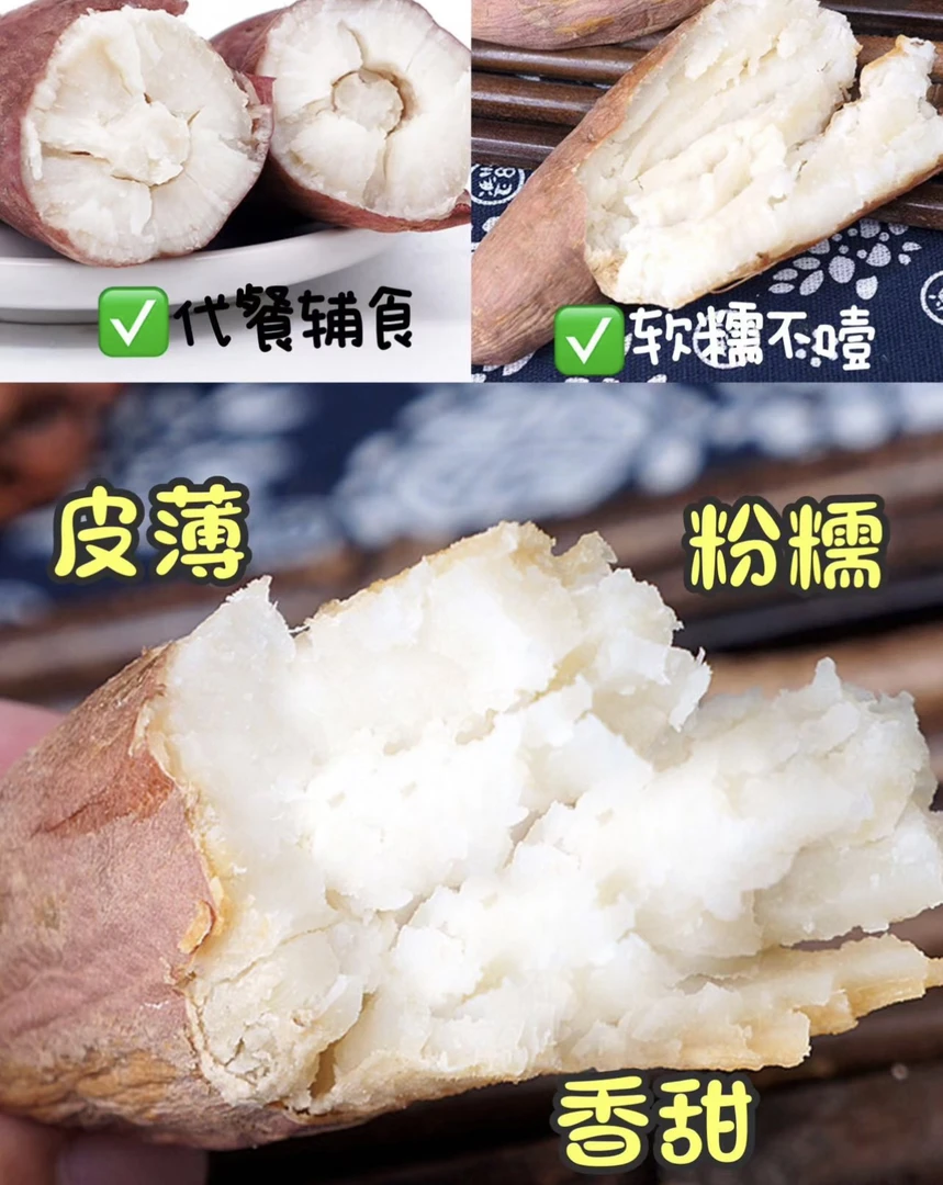 冰糖白心蜜薯蜜薯届的“白雪公主”甜度直冲巅峰30+