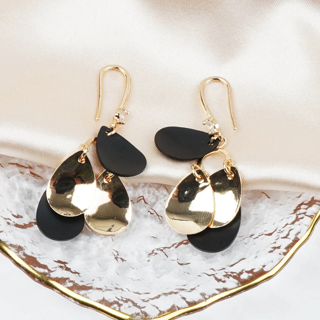 铜合金耳饰 B气质轻奢时尚百搭长款个性素款复古设计感耳钉N1425