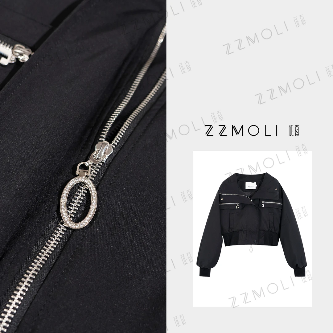 【ZZMOLI】欧货短夹克酷炫辣妹风夹棉工装外套  ZBY36699