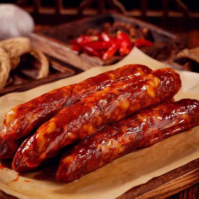 川味麻辣腊肠干货农家手工特产自然风干非烟熏麻辣可口腊肉肠批发