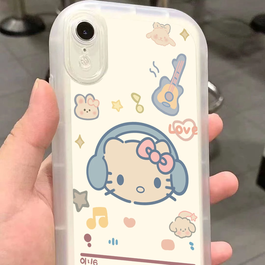 音乐KT苹果15手机壳iPhone14ProMax女13/12/11/xr/X软壳8p全包7