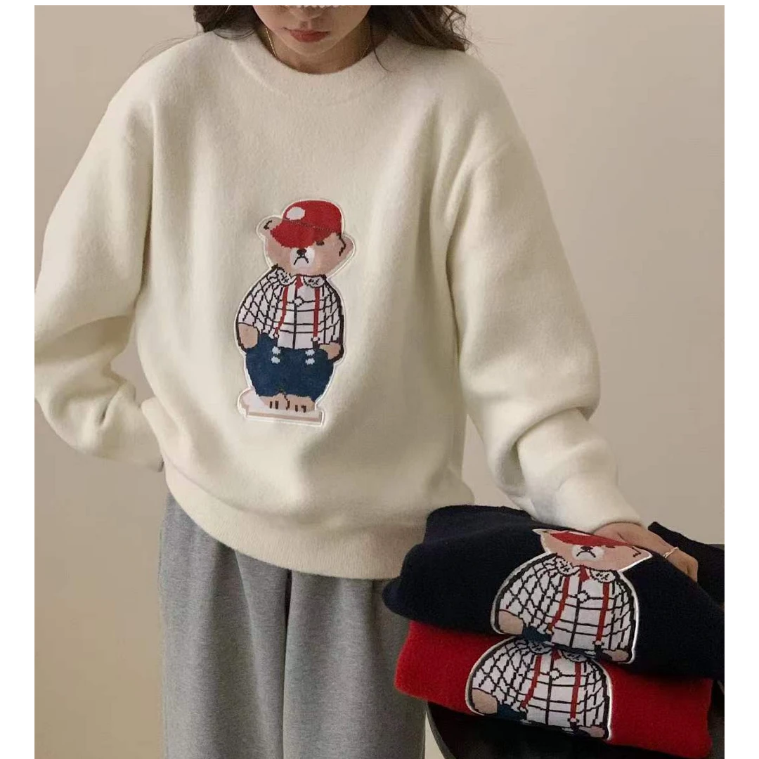 【新疆包邮】卡通小笨熊毛衣