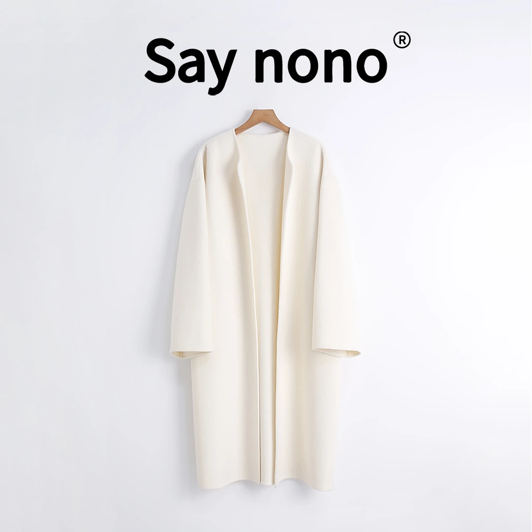 懒猫nono│Saynono 阿拉善100纯小山羊绒送腰带/JNY241021