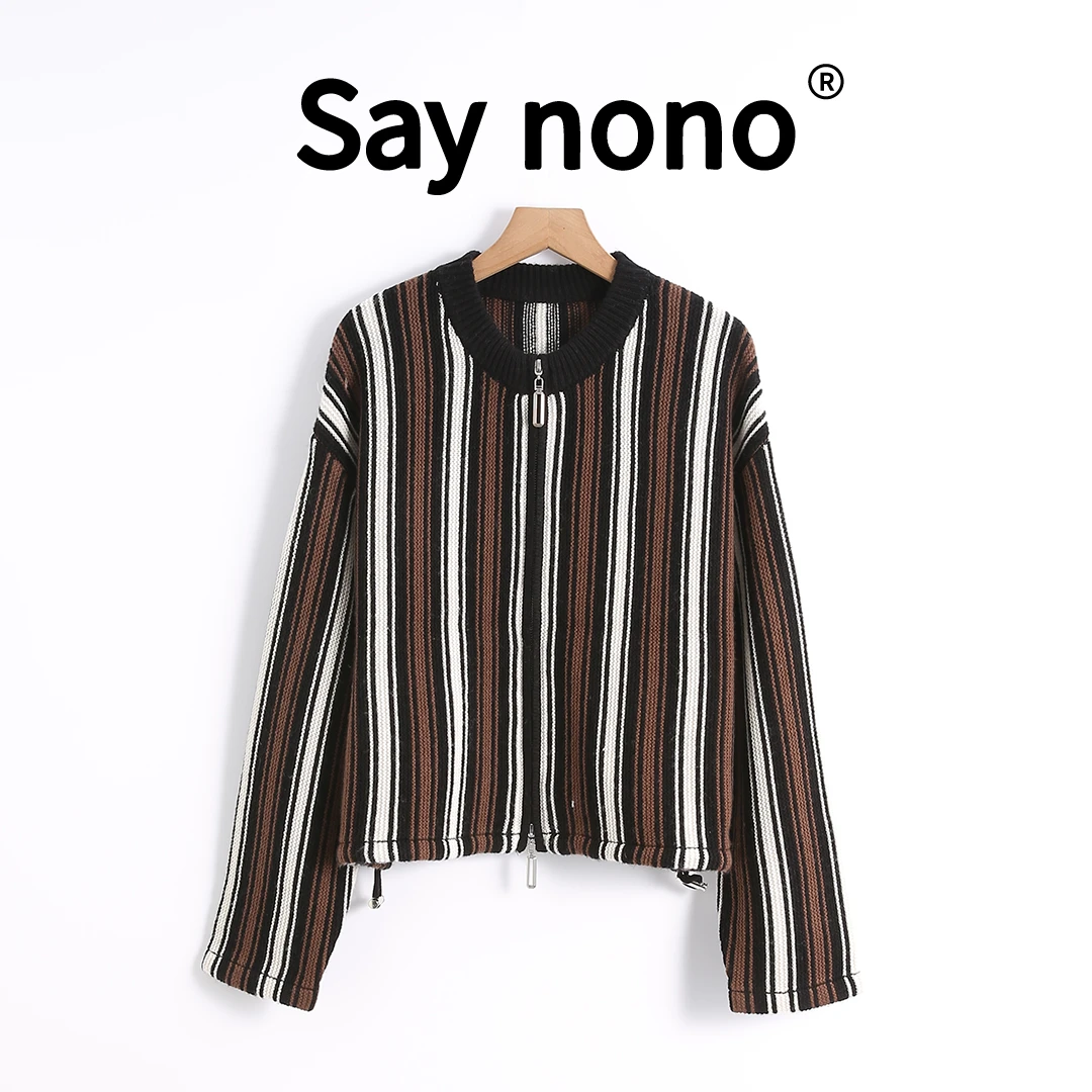 懒猫nono│Saynono 条纹宽松衬衫气质独特漂亮洋气上衣 /SYM8607