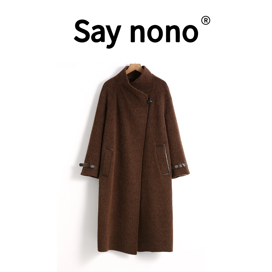 懒猫nono│Saynono 云海风铃＿苏丽羊驼双面呢保暖大衣 /SYSS59272