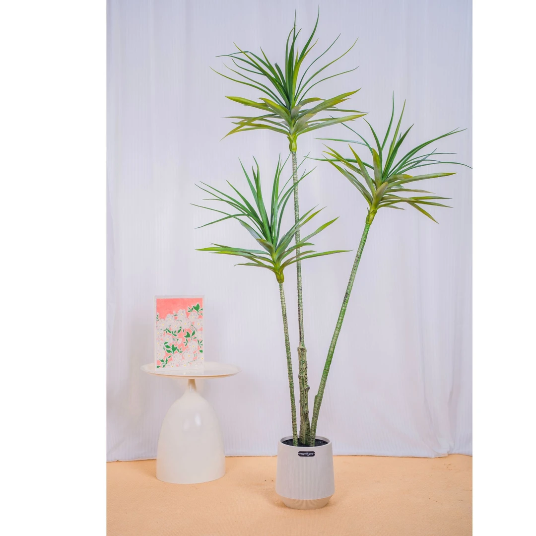高端轻奢客厅玄关仿真绿植龙舌兰高品质落地盆景摆件仿真花家居
